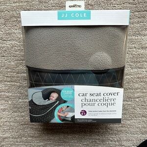 JJ Cole Black and Gray Car Seat Cover